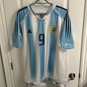 Argentina 2004/2005 Home Jersey Hernán Crespo Printing